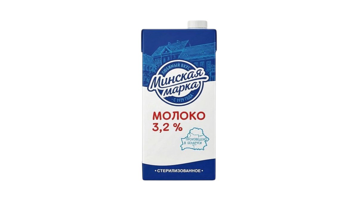 Minsk Mark milk 3.2% (1000 ml)