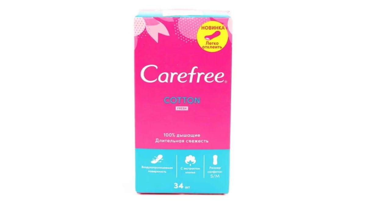 Carefree Feminine Hygiene Product Cotton Fresh (34 pcs)