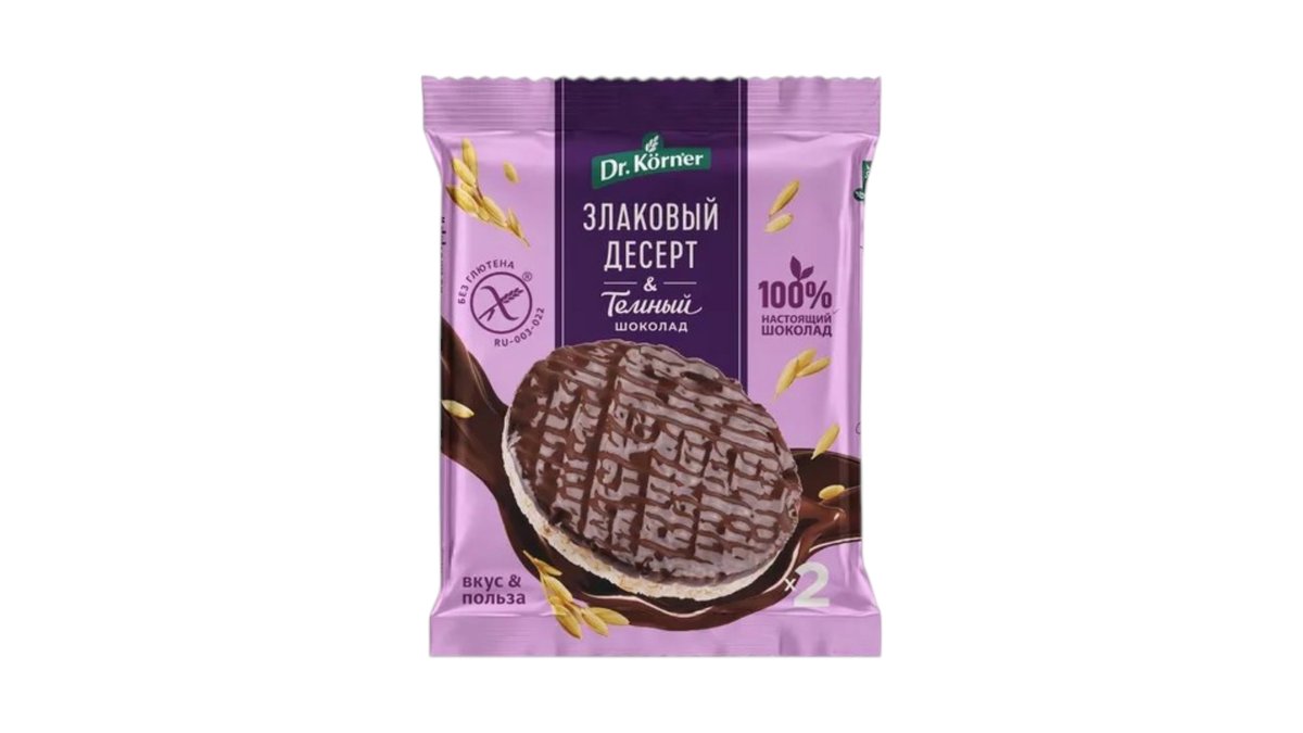 Dr.Körner შოკოლადის დესერტის მარცვლები dark chocolate (34 g)