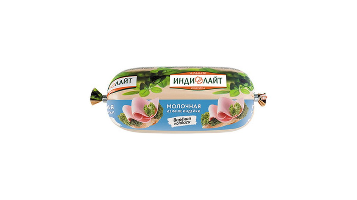 INDILIGHT Индейка колбаса без глютена Turkey Fillet Milk (400 g)