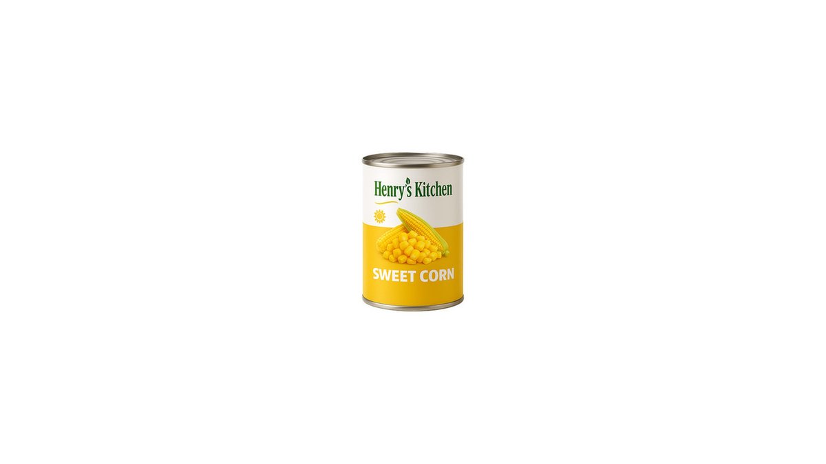 ჰენრის ქიჩენი Canned Corn ტკბილი სიმინდი (400 g)