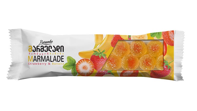 Barambo კანფეტი strawberry and banana (170 g)