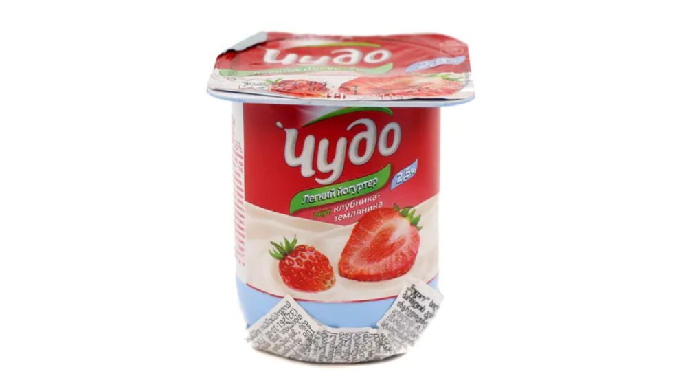 Chudo მოელური დესერტი strawberry-wild strawberry (115 gr)