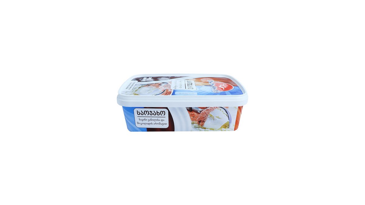 თოლია ნაყინი chocolate and vanilla flavor (1 kg)
