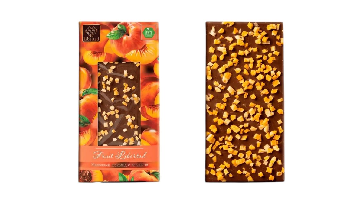 Fruit Libertad შოკოლადი milk peach (80 g)