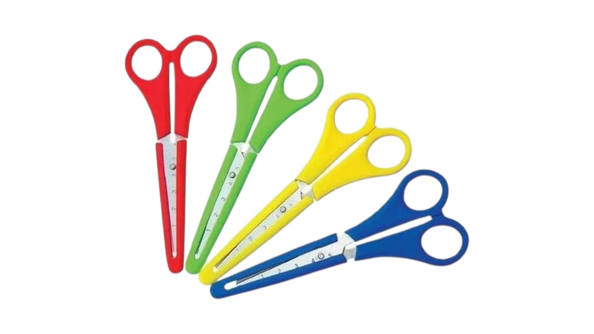 MILAN Children's scissors სკოლის პლასმასის თავსახურით (24 pcs)