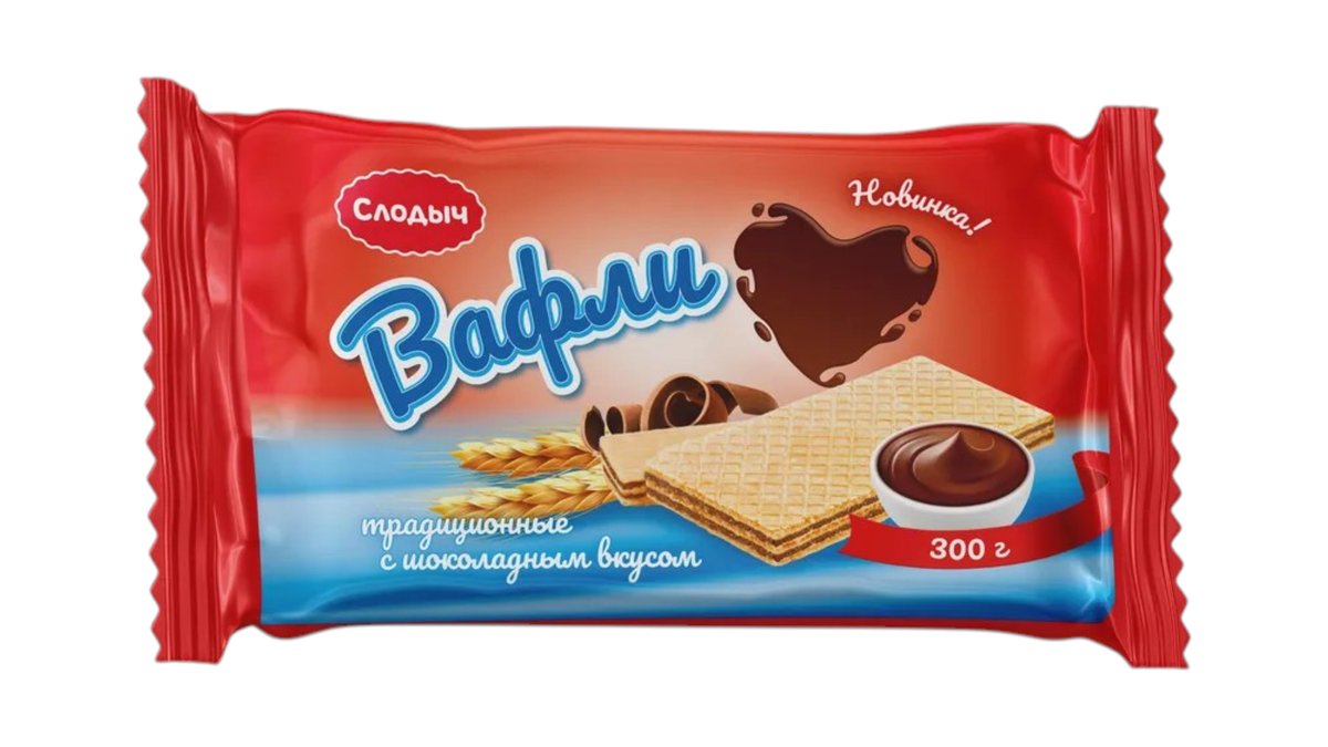 სლოდიჩ ვაფლი chocolate flavor (300 g)