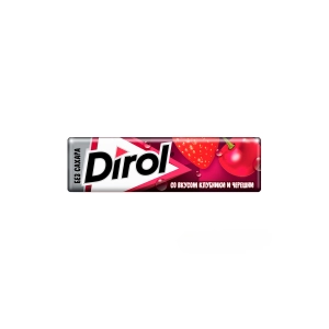 Dirol жевательная резинка strawberry (13.6 g)