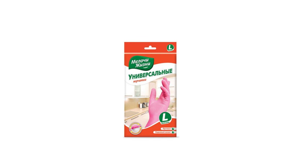 MELOCHI ZHIZNI Latex Glove L size (1 pair)