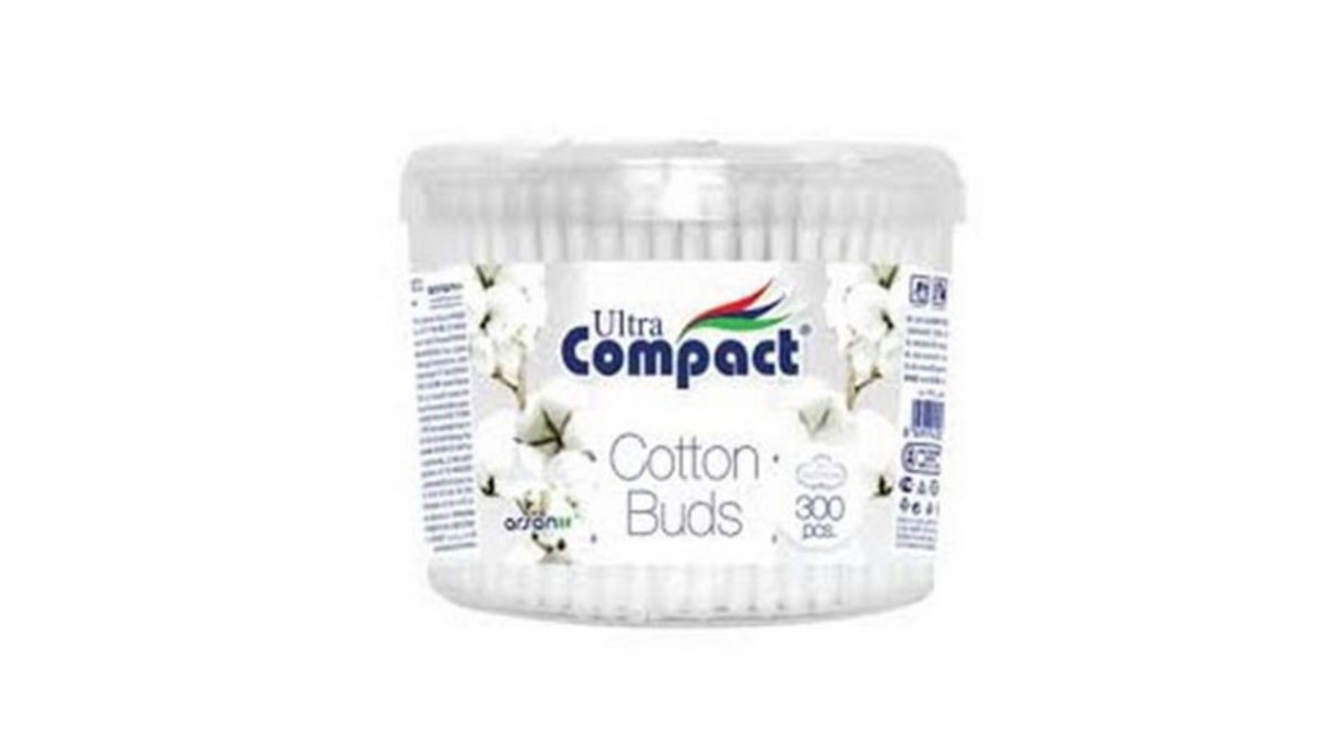 ყურის ჩხირები Compact (300 pcs)