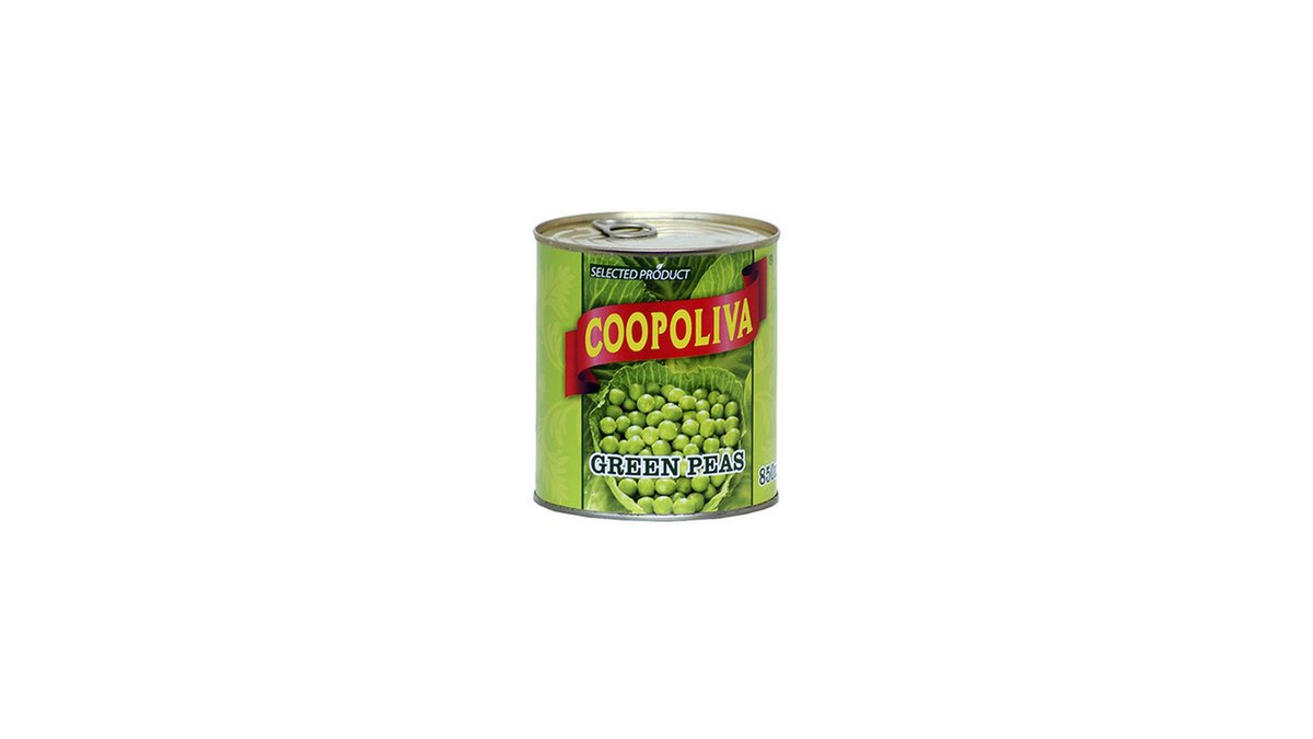 Kopoliva კონსერვირებული მटरები (850 g)