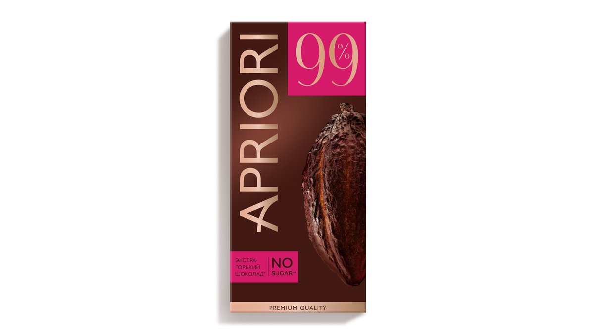 APRIORI Шоколад bitter 99% sugar free (85 g)
