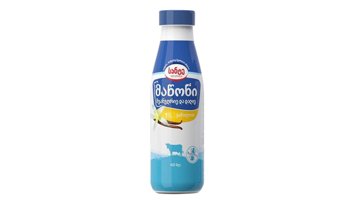 Sante მჟავე ვანილის იოგურტი Sour Cream with Vanilla 1% (450 g)