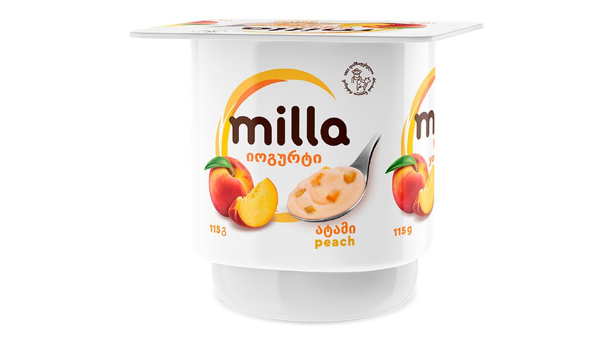 მილა Йогурт Peach (115 გრ)