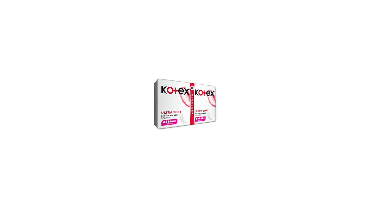 კოტექს Sanitary Napkin Ultra Soft (16 pcs)