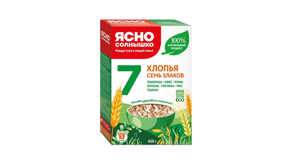 Yasno Solnyshko Овсяные крупы 7 grains