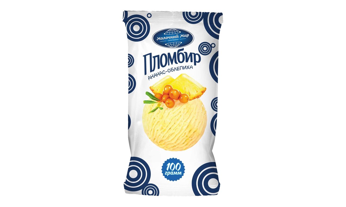 Molochni Mir ice cream pineapple-katsvi