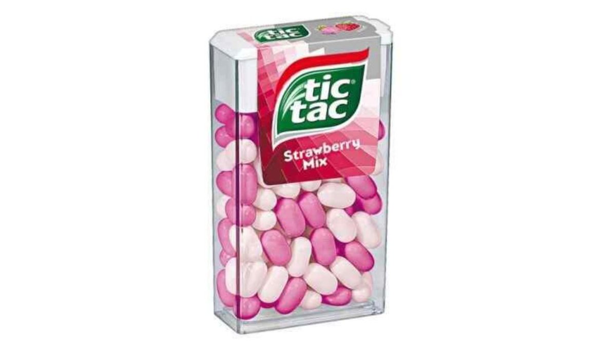 Tic Tac Toe жевательная резинка Strawberry (24 pcs)