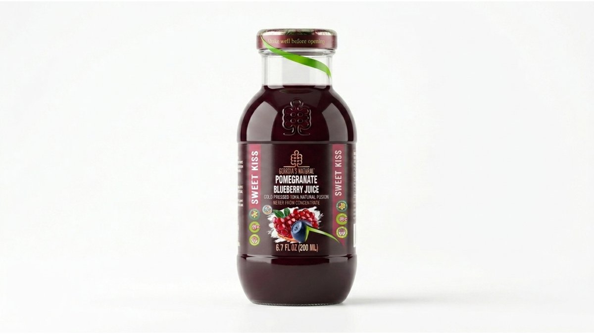 сок cold pressed pomegranate and blueberry (200 ml)
