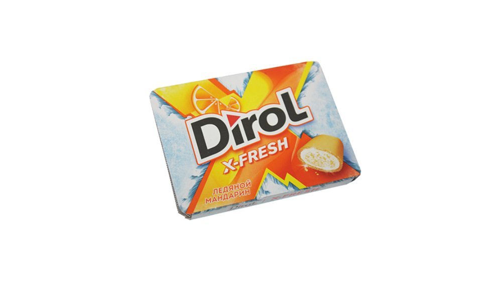 Dirol ჟვება რეზინა Fresh Iced Mandarin (16 g)