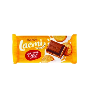 Lacmi შ ოკოლადი Milk filling & crunchy cookies