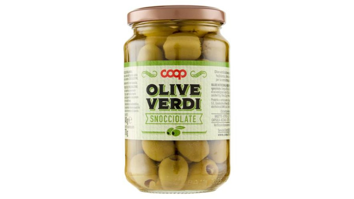 COOP Зеленые оливки Green Olives (340 g)
