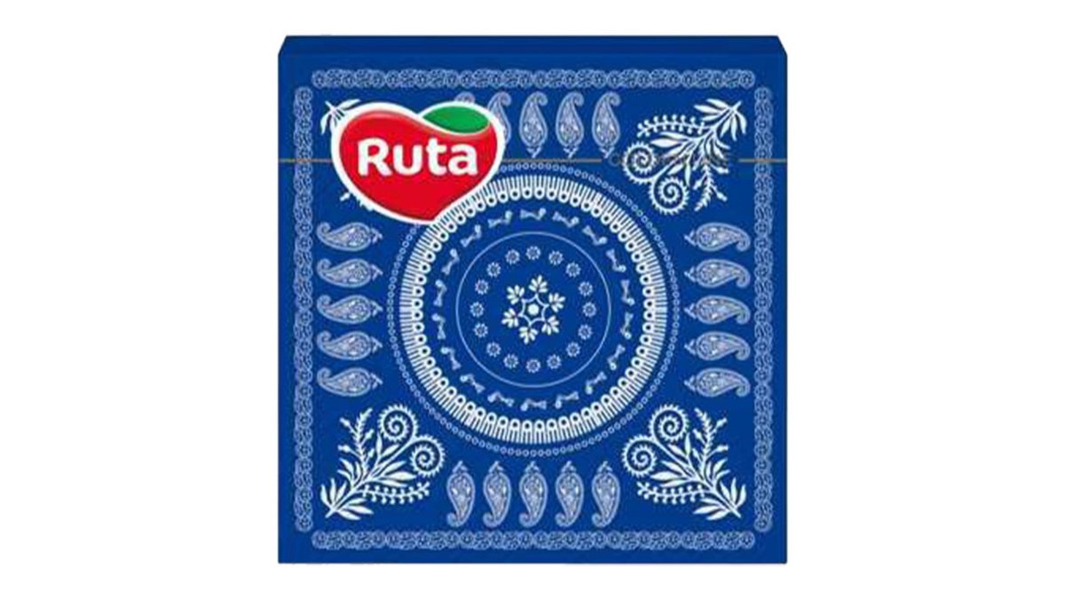 RUTA Tissue Georgian traditional red ornament (20 pcs)