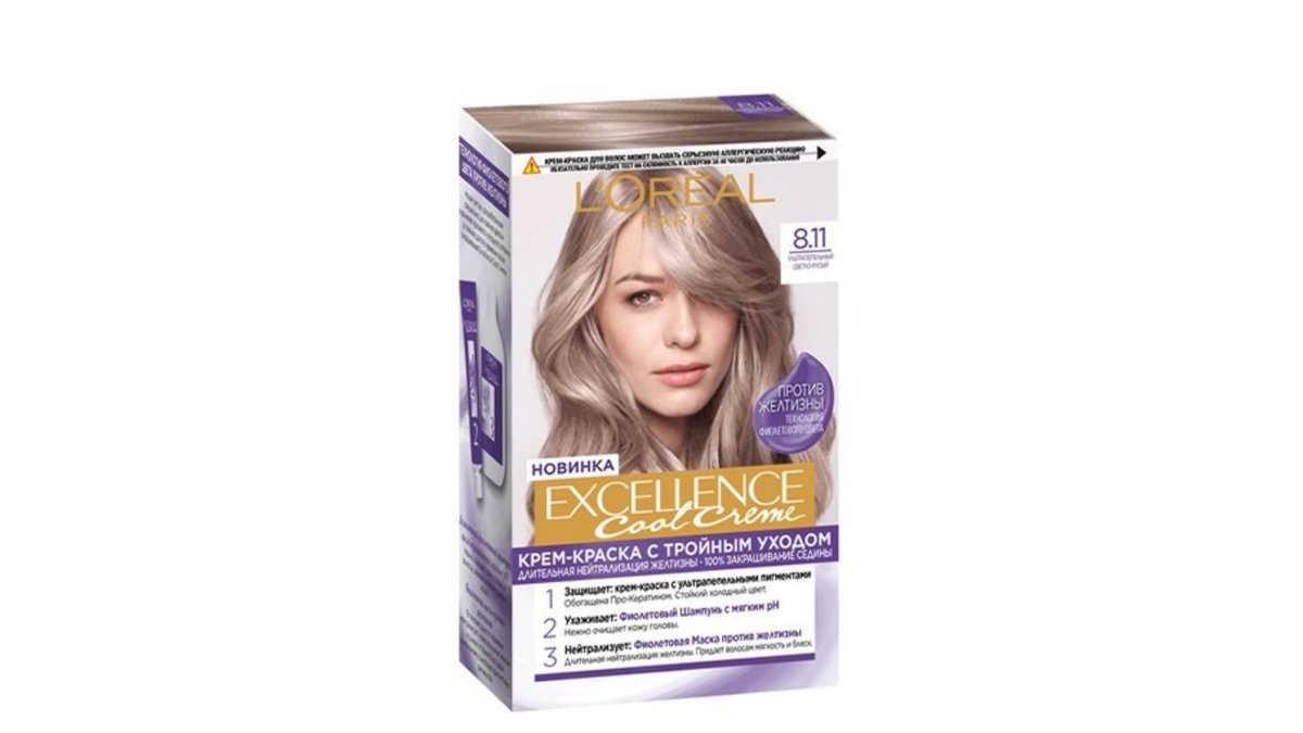 Excellence Hair Dye 8.11 New