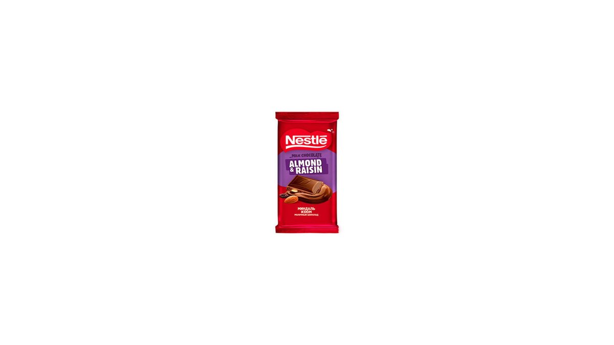 Nestle შოკოლადი Almond Raisins (82 g)