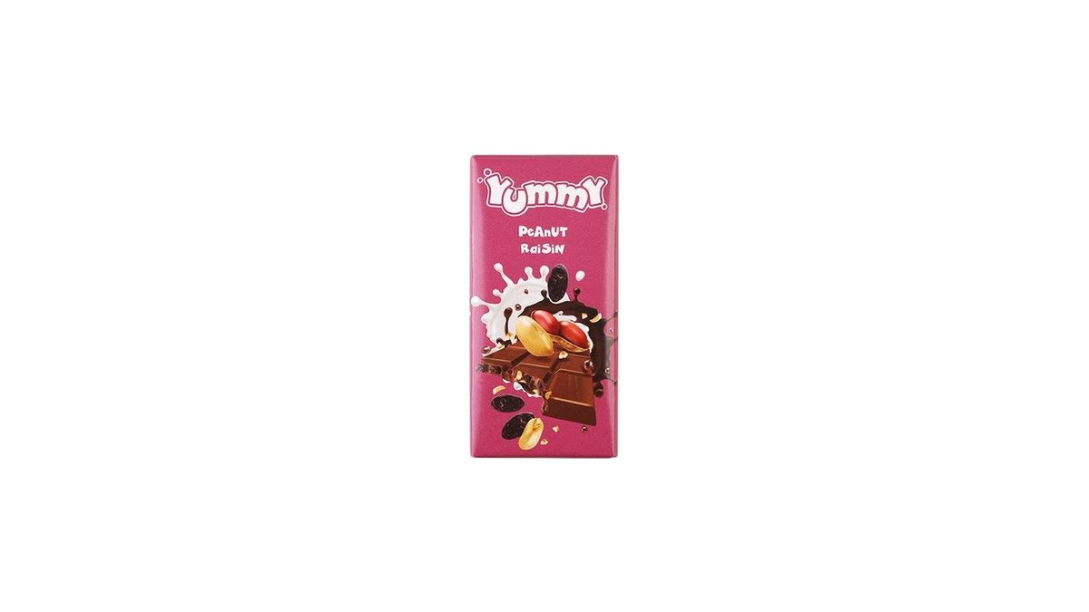 Millano შოკოლადი milk with peanuts and raisins (85 g)