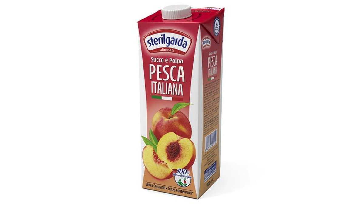 Sterilgarda წვენი natural peach (1 l)