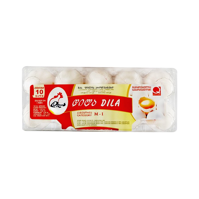 დილა яйца 1 კატ. (10 pcs)