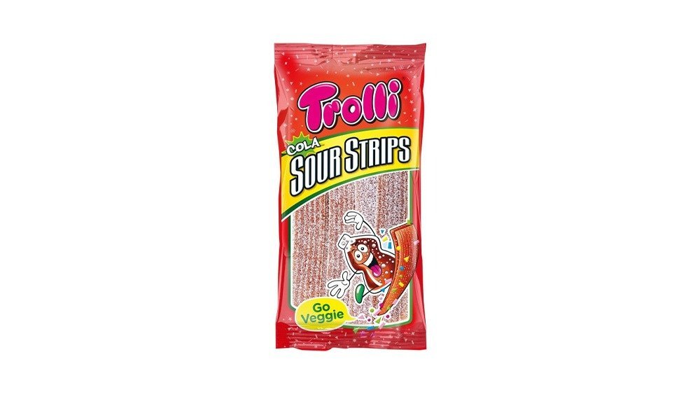 Troll конфета Sour Strips Cola (85 g)