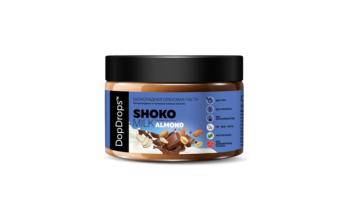 DopDrops О реховая паста Shoko Milk Almond (250 გ)