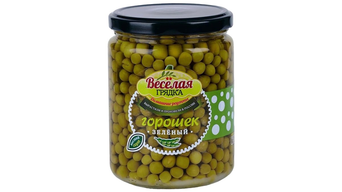 ვისიოლაია Консервированные горошки მწვანე ბარდა (460 g)