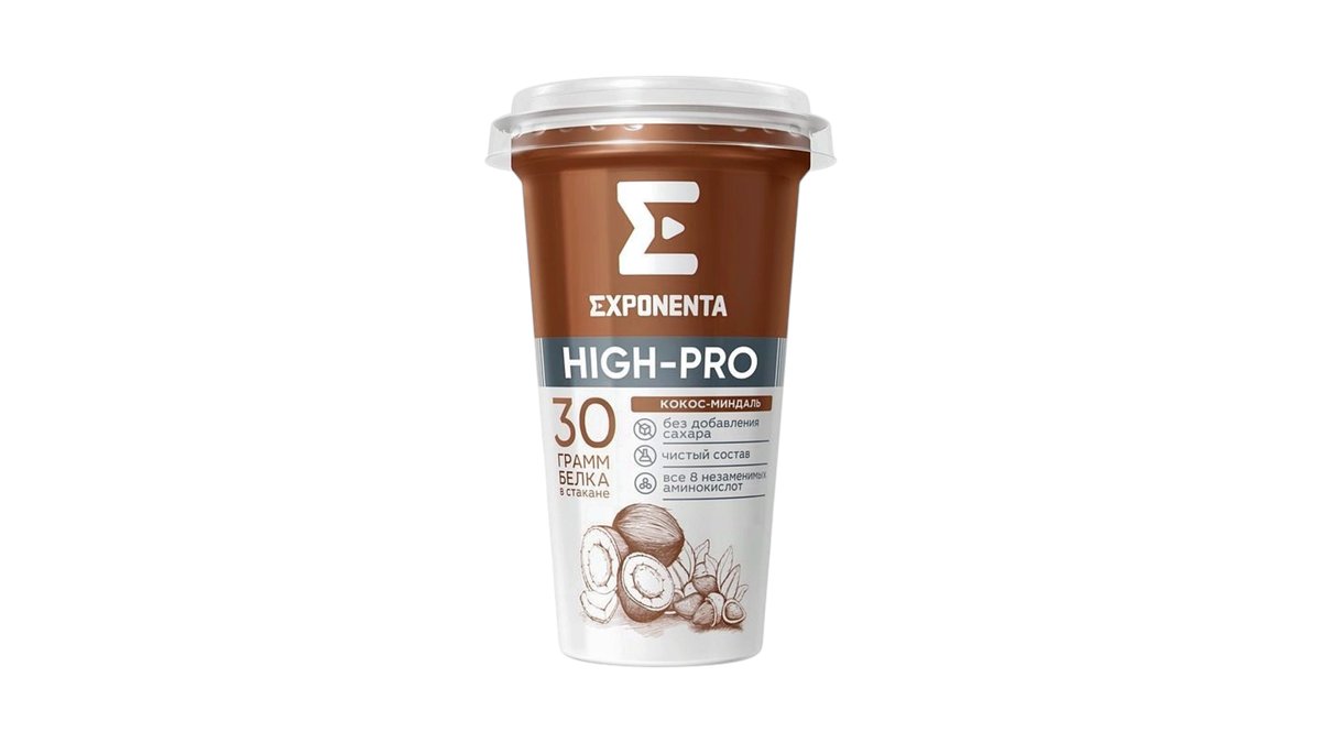 EXPONENTA Protein Drink coconut-almond (250 გ)