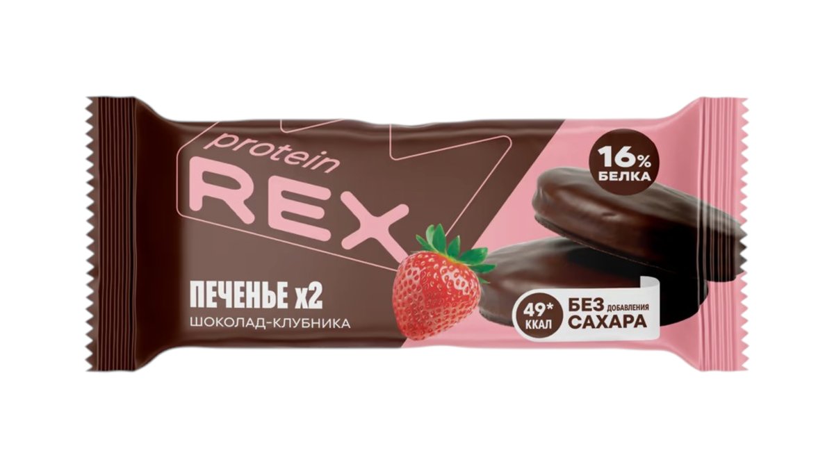 REX ბისკვიტები chocolate-strawberry (25 g)