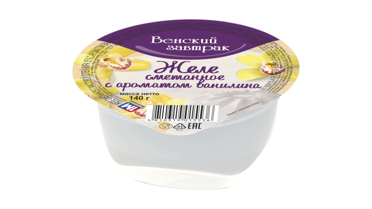 Сметана Viennese Breakfast with vanilla (140 g)