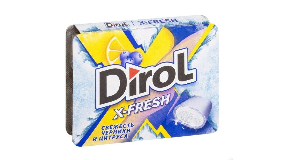 Dirol жевательная резинка fresh blueberry and citrus (16 g)