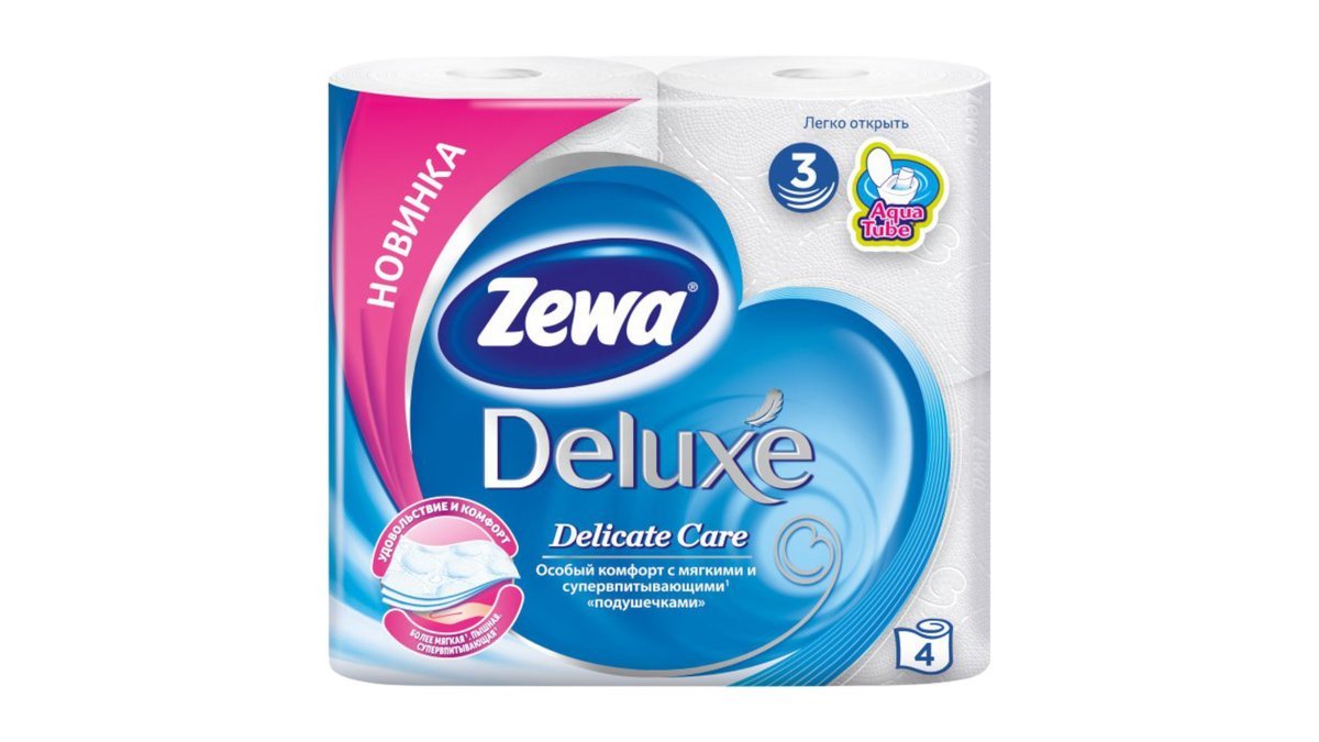 Zeva туалетная бумага delicate (4 pcs)