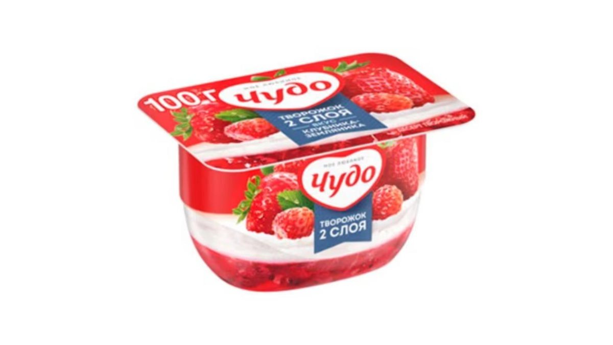 Glazed Cottage Cheese strawberry wild strawberry (100 g)