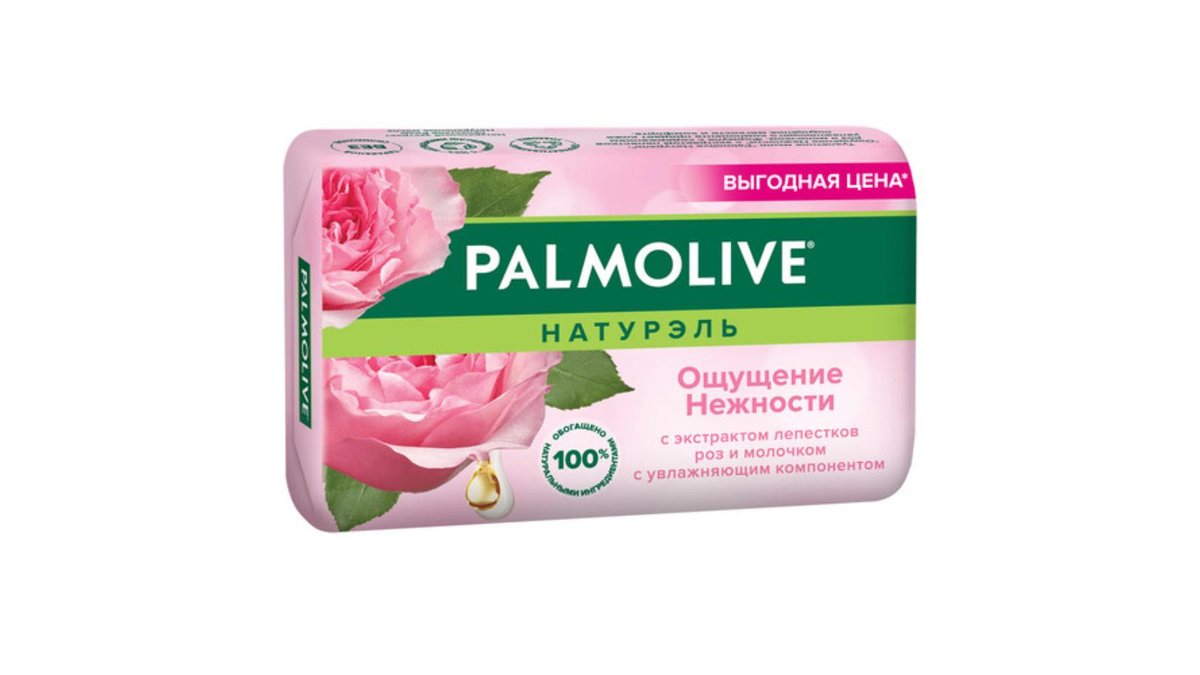 Palmoliv მყარი საპონი Milk & Rose (150 g)