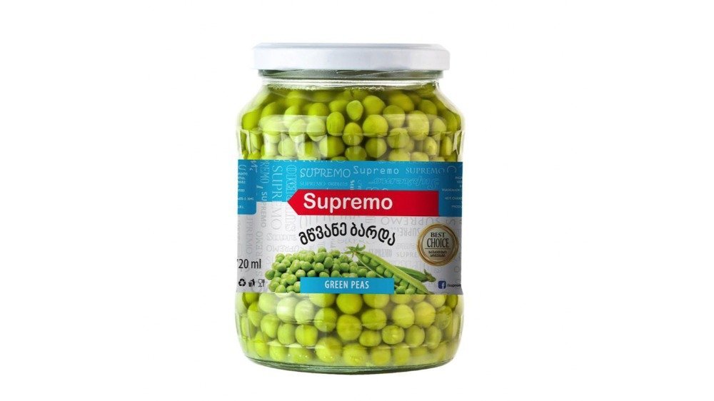 სუპრემო Canned Green Peas canned peas