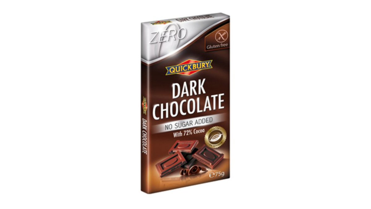 QUICK BURY Chocolate black sugar-free (75 გრ)