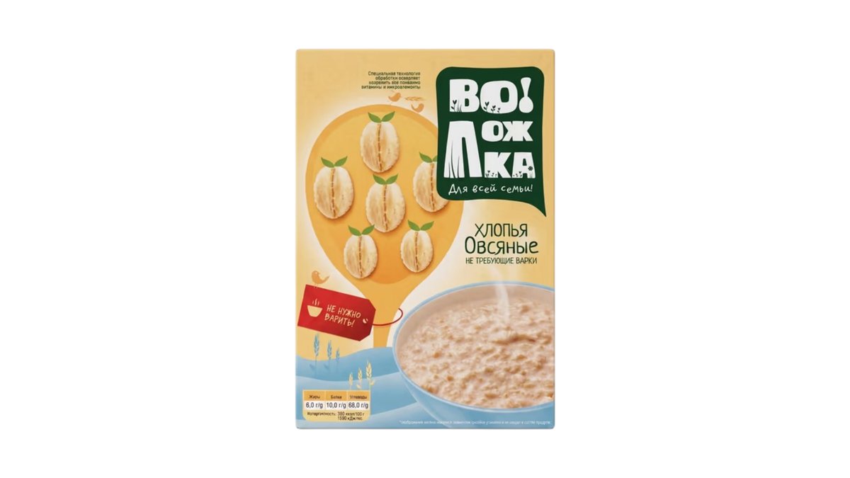 ვოლოჟკა Овсяные хлопья traditional oat (400 g)