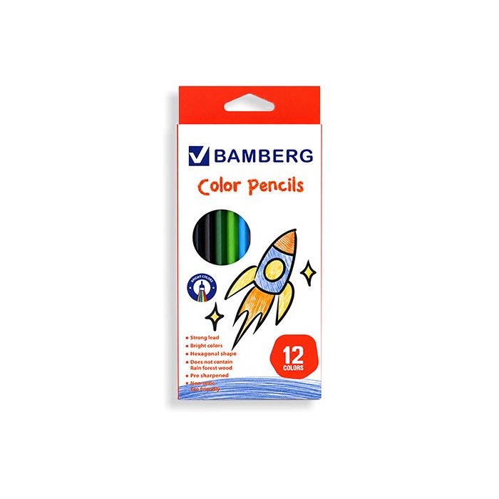 Colored Pencil ფერადი 12 ფერიანი
