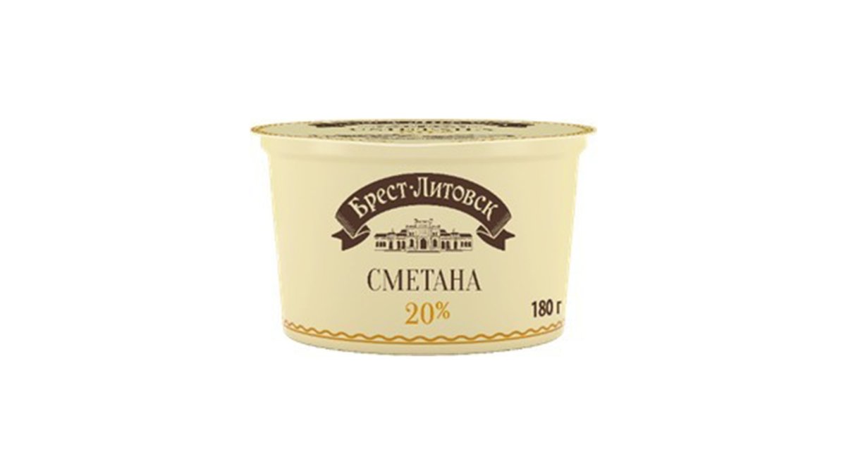 სავუშკინ პროდუქტ სმეტანა Brest-Litovsk 20% (180 g)