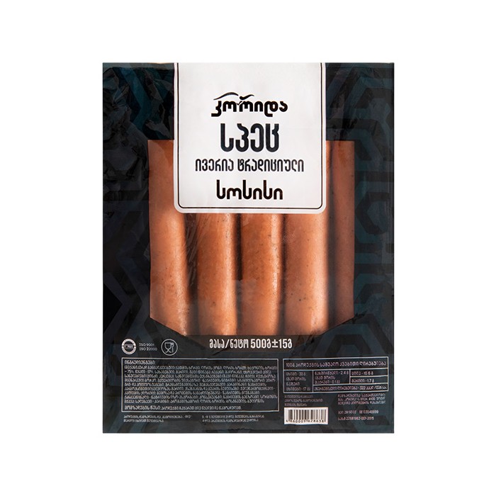 კორიდა sausage სპეც ივერია ტრადიციული (500 გ)