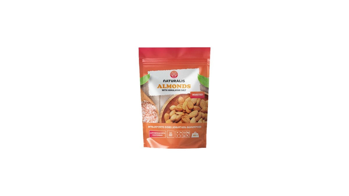 NATURALIS Nuts Roasted Almonds with Salt (65 g)