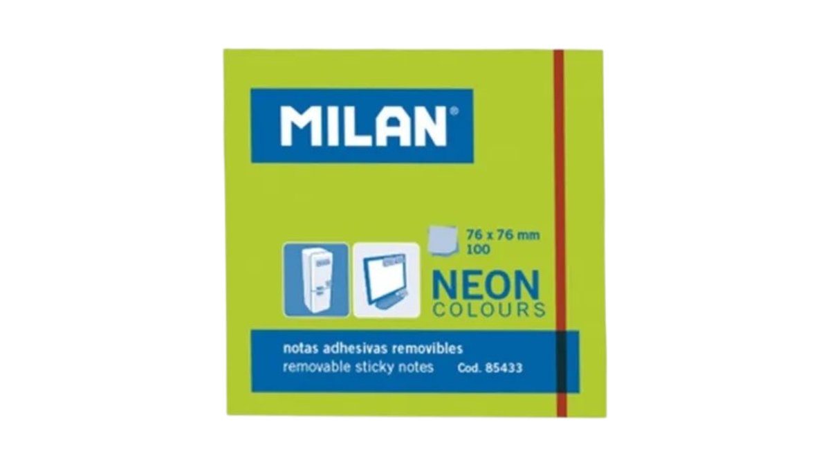 MILAN Sticky Notes Sticky Green (100 pcs)